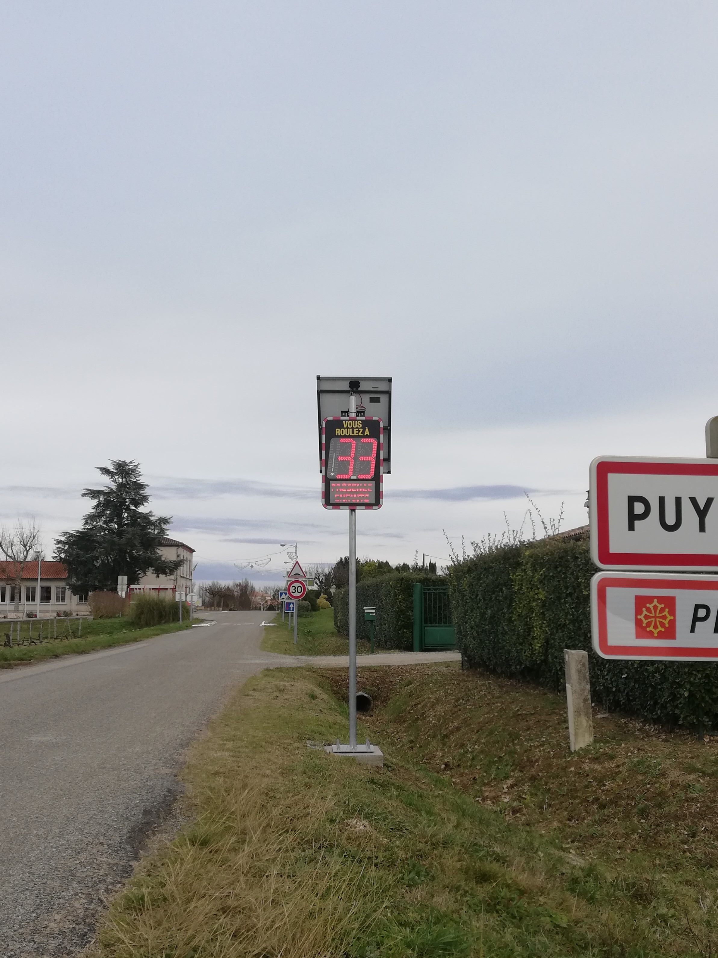 Mise en place de radars pédagogique dans le bourg