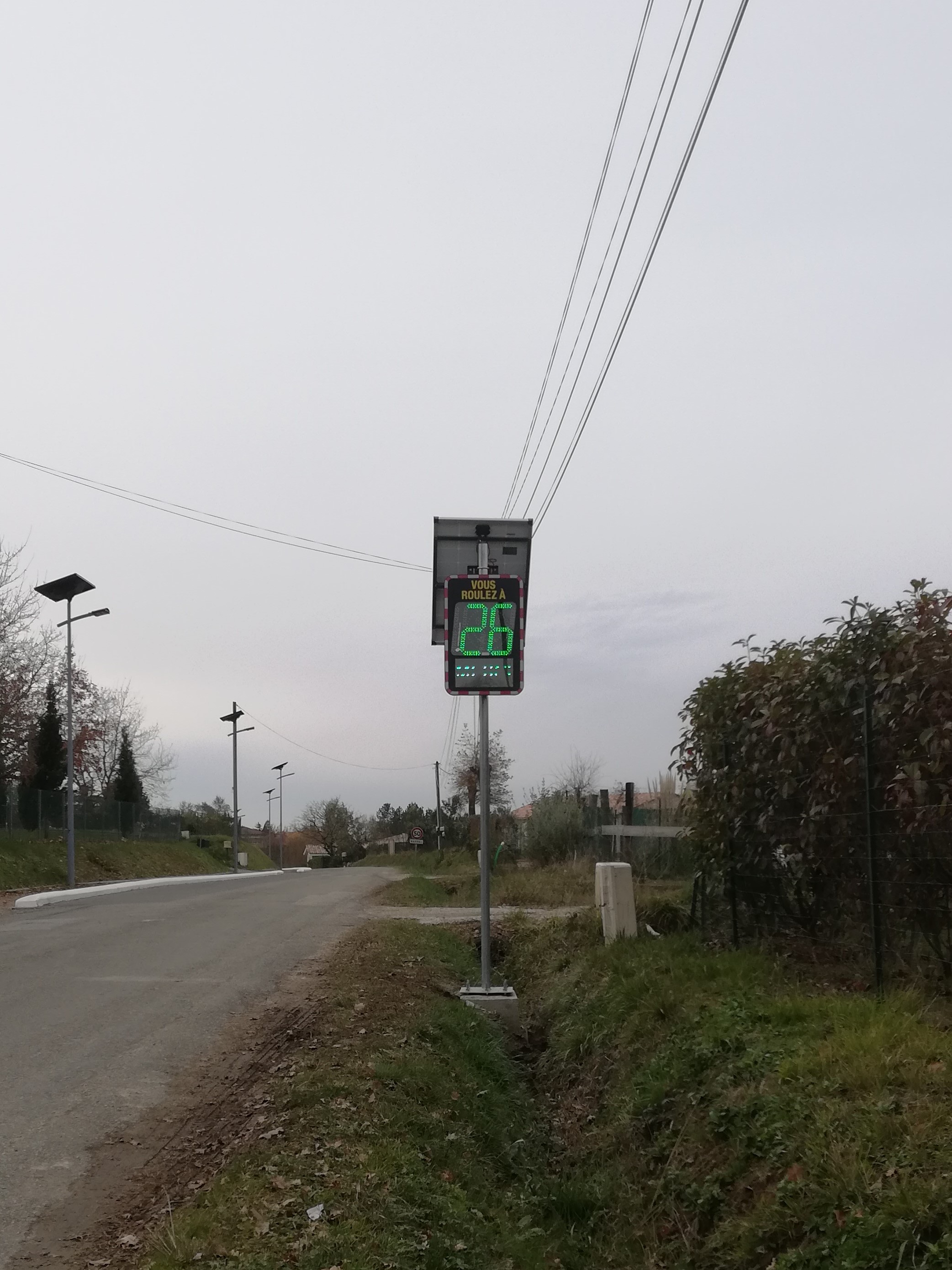 Mise en place de radars pédagogique dans le bourg