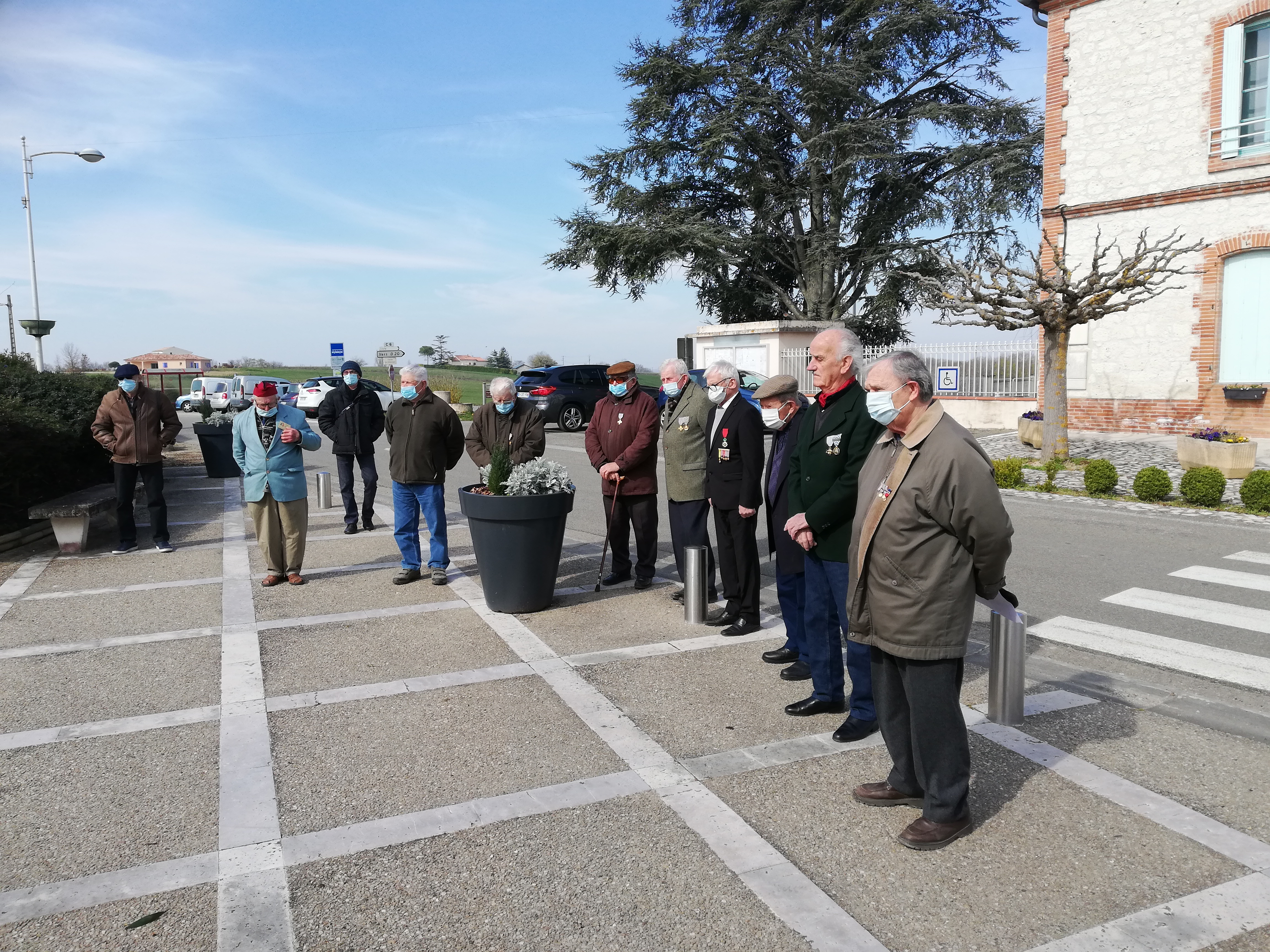 Cérémonie au monument aux morts 21/03/2021