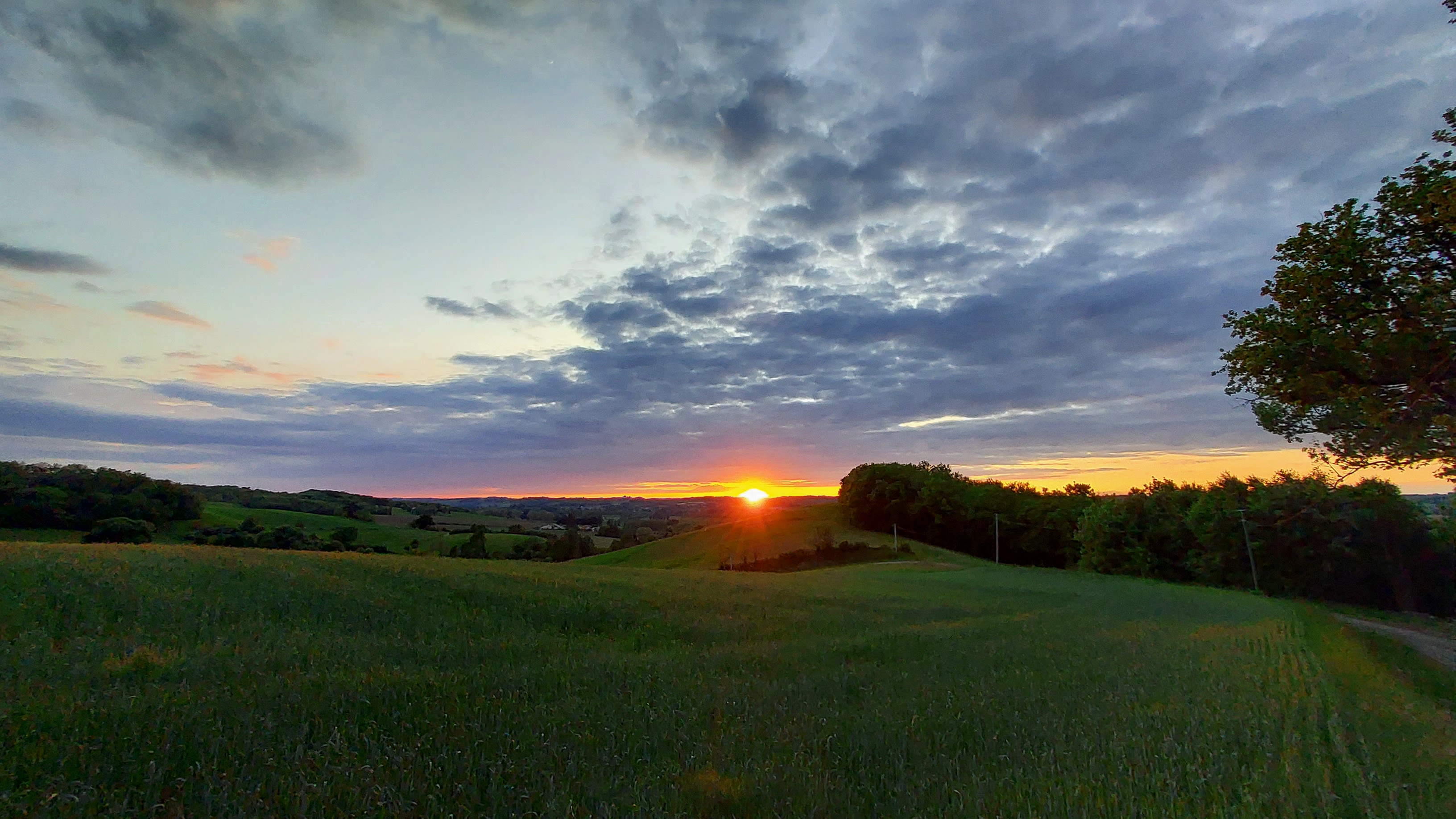 coucher de soleil sur Rouzet