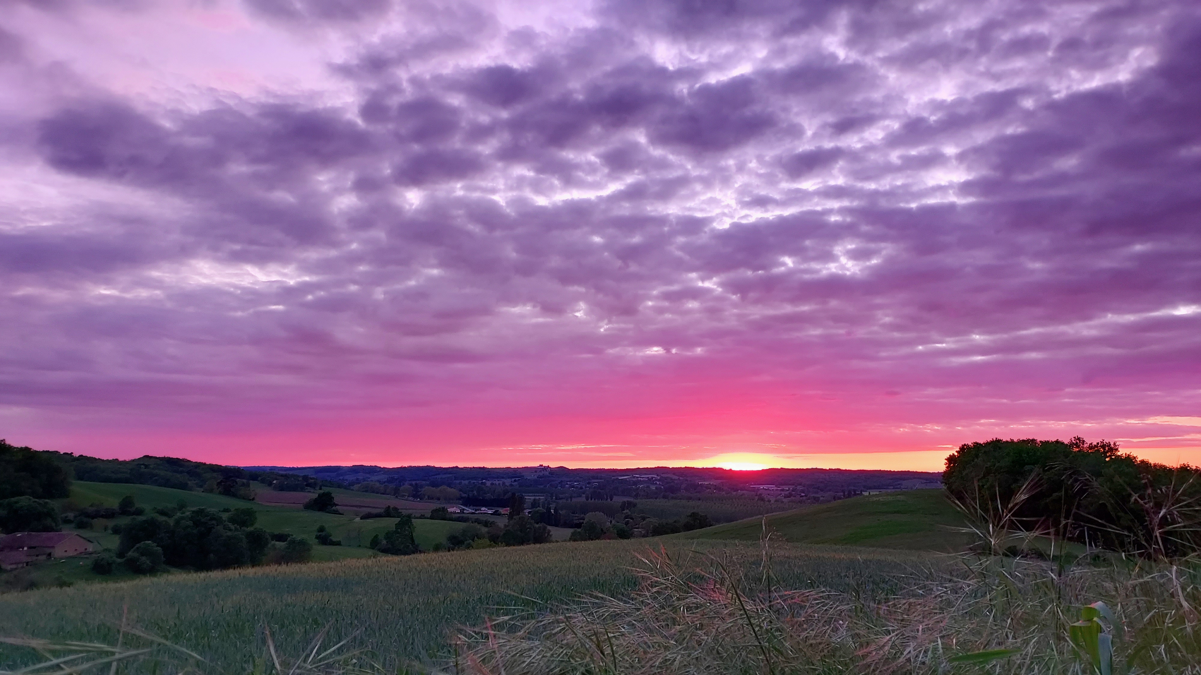 coucher de soleil sur Rouzet