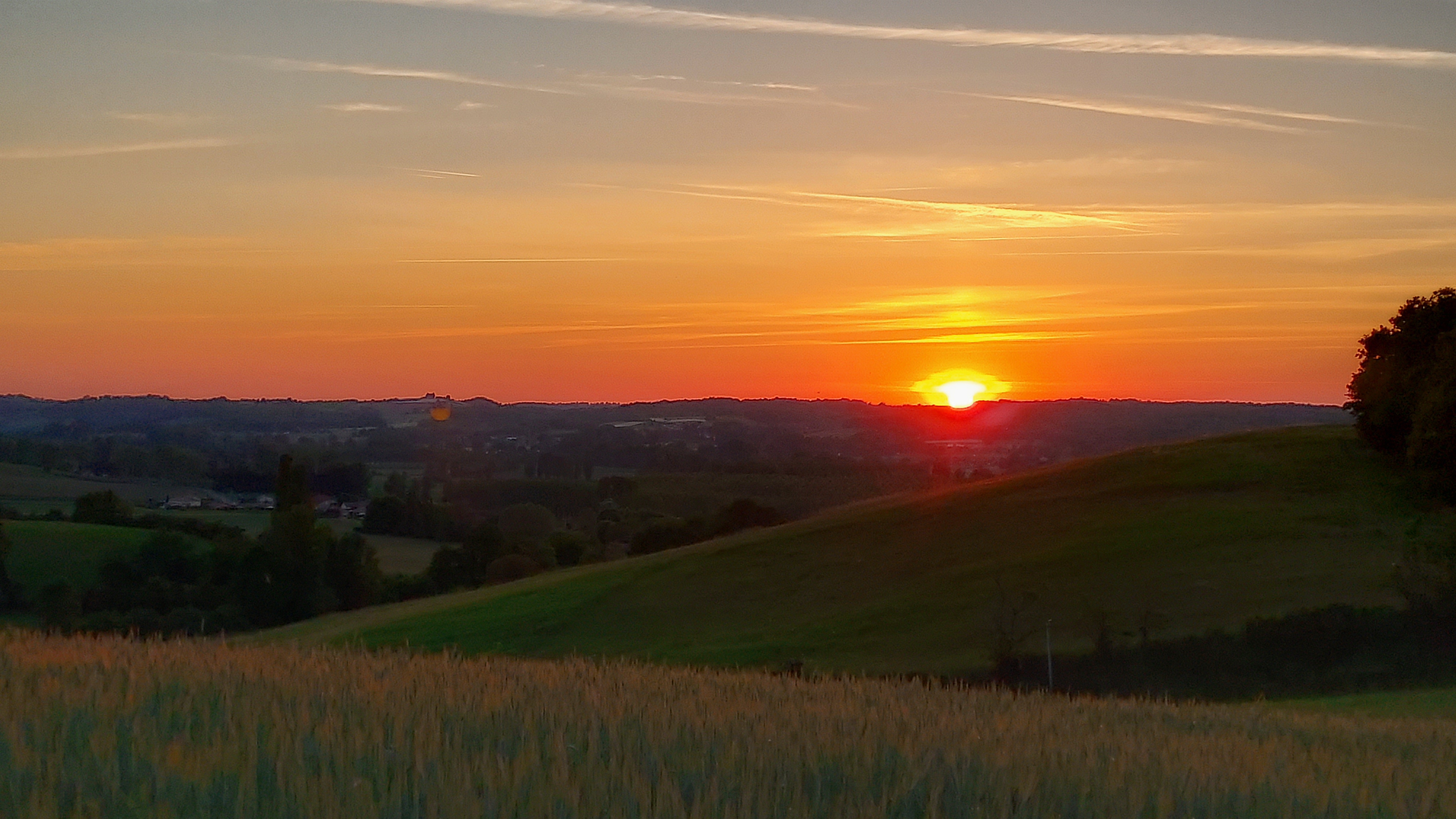 coucher de soleil sur Rouzet