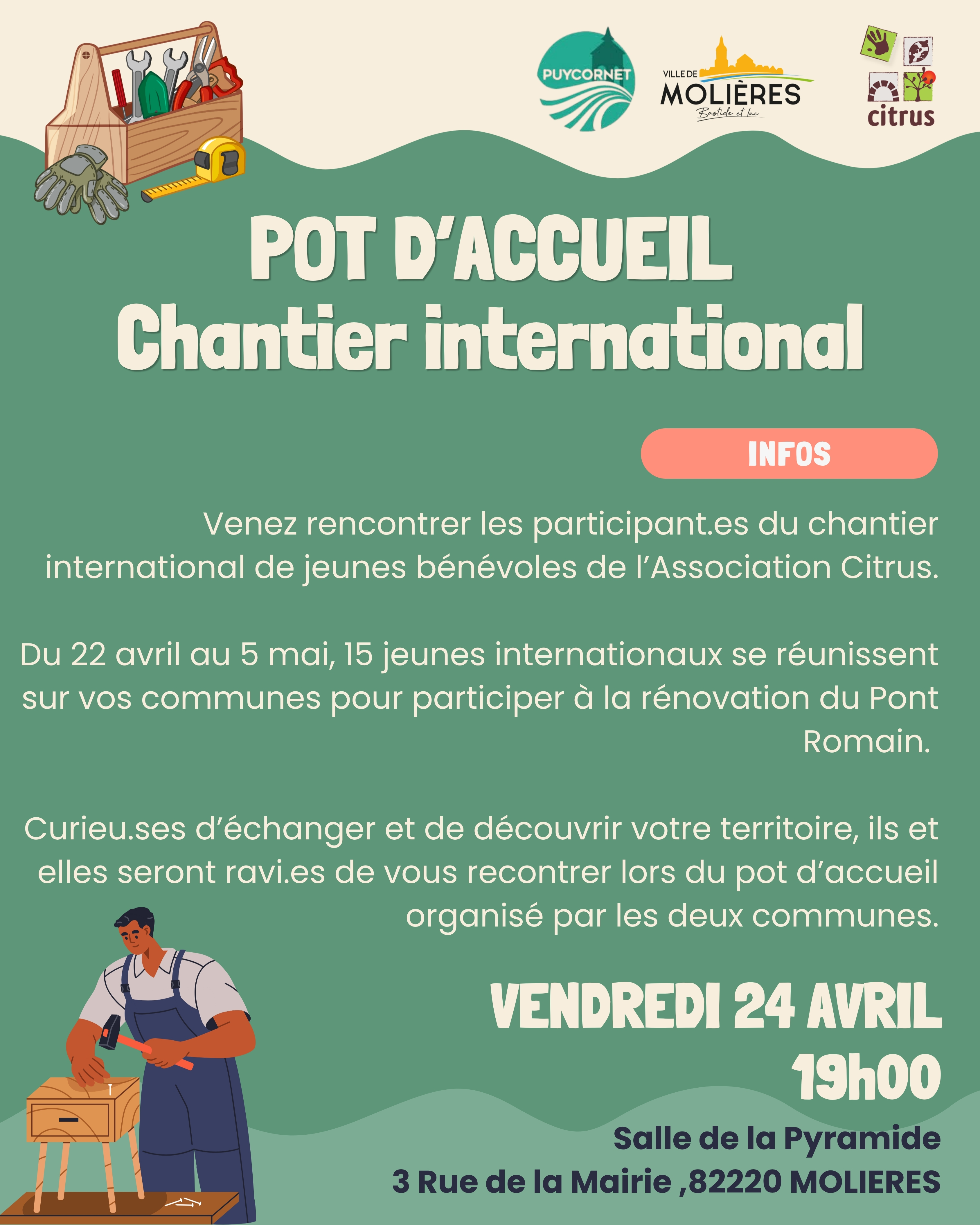 Pot d'accueil - flyer
