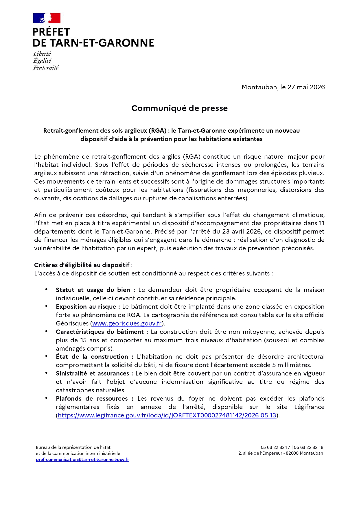 2026 05 27 CPRetrait-gonflement des sols argileux (RGA) - le Tarn-et-Garonne expérimente un nouveau dispositif d'aide_page-0001